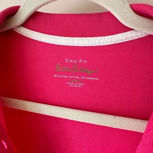 Lilly Pulitzer Pink Polo with Palm Tree - Size XS - Picture 2 of 16